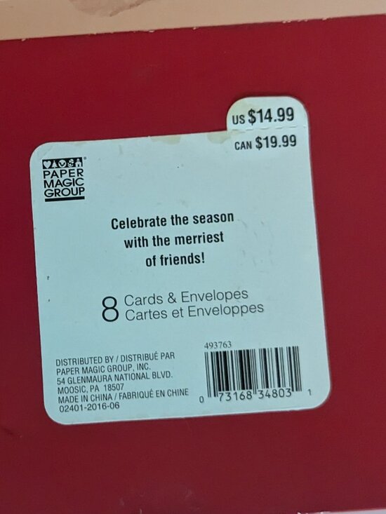 NWT 8 Pop-Up Snowman Winter Christmas Holiday Cards Paper Magic Group Open Box - Picture 11 of 11